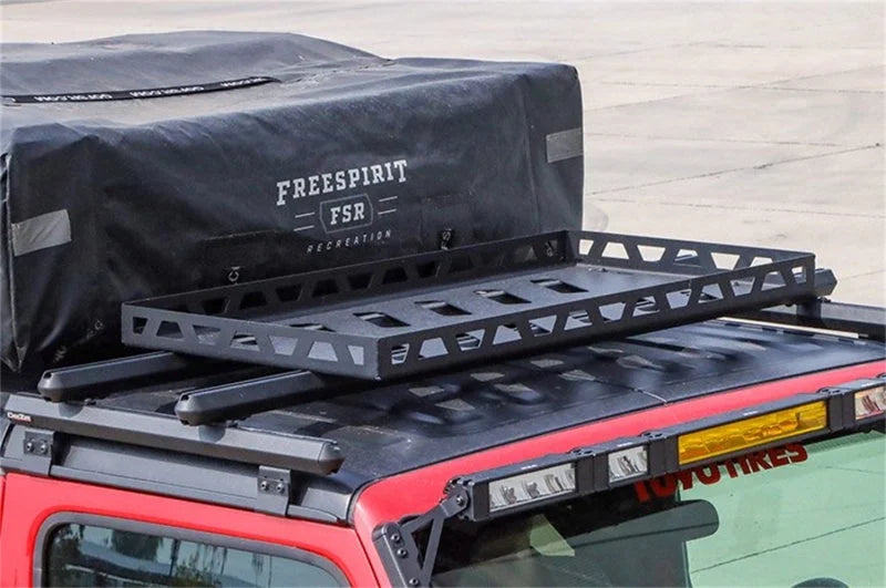 Deezee 07-23 Jeep JK/JL Jeep Interior Solid Cargo Rack - Back View