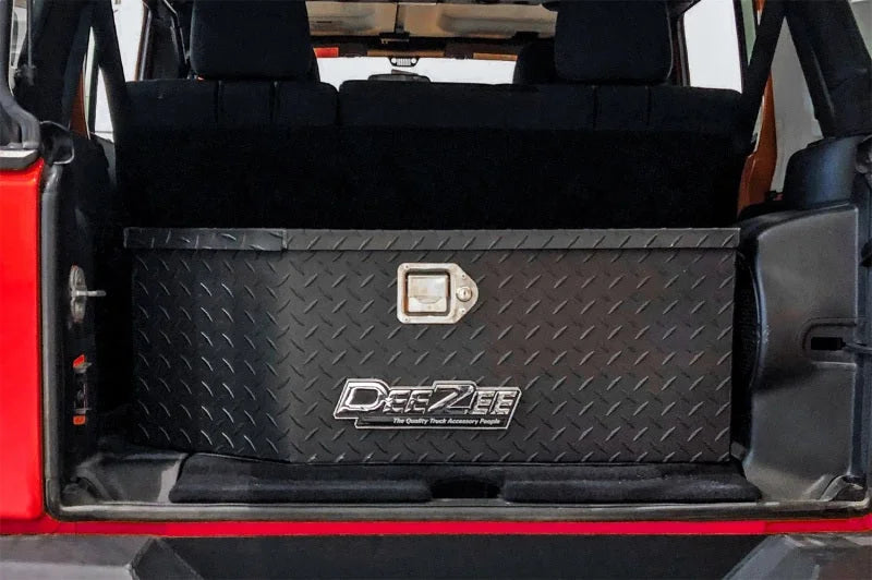 Deezee 07-23 Jeep JK/JL Tool Box - Specialty Jeep Box Wide (Txt Blk) - Side View