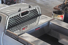 Load image into Gallery viewer, Deezee 13-23 Dodge/Ram Ram Cargo Management Cab Rack - Silver Mesh - Back View