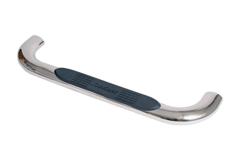 Deezee 14-18 Chevrolet Silverado Tubes - 4In Oval Stainless Polished (RegCab) - Side View