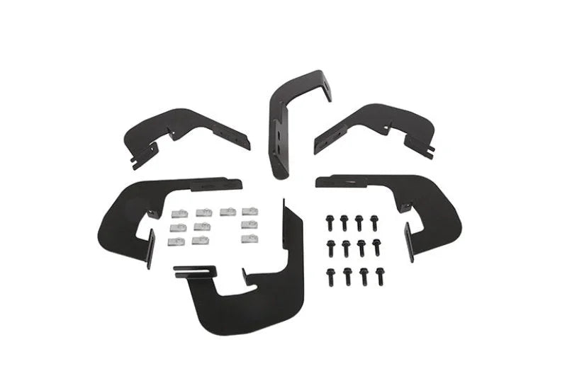 Deezee 14-19 Chevrolet Silverado Running Board Diesel NXt Bracket Kit - Side View