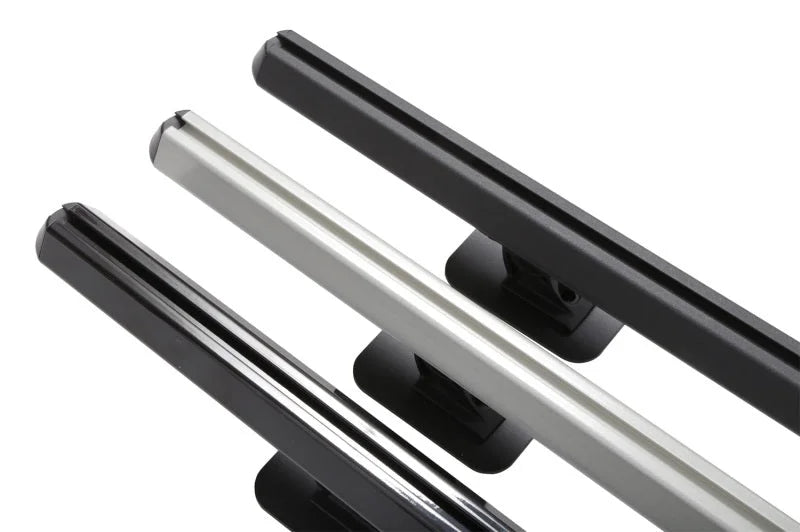 Deezee 14-23 Chevrolet Silverado Hex Series Side Rails - Gloss Black 6 1/2Ft Bed - Side View