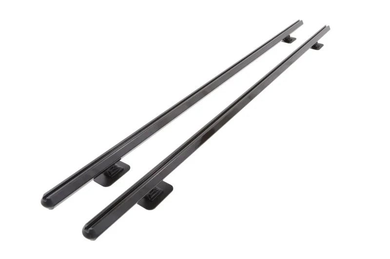 Deezee 14-23 Chevrolet Silverado Hex Series Side Rails - Gloss Black 8Ft Bed - Main Product View