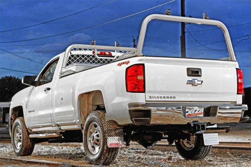 Deezee 15-23 Chevrolet Colorado Cargo Management Rear Rack - Silver - Side View