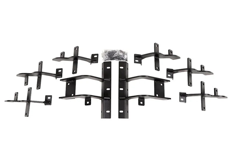 Deezee 15-23 Ford F-150/Super Duty Running Board Hex Bed Access Bracket Kit - Main Product View