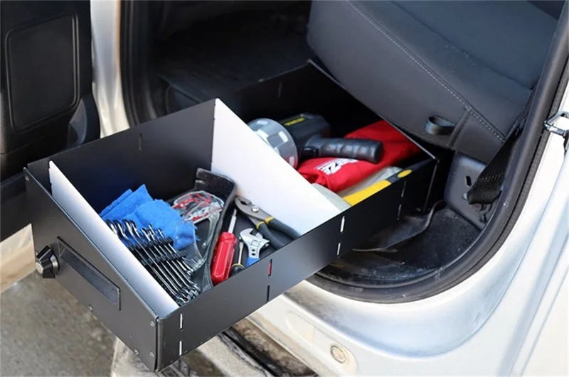 Deezee 15-23 Ford F-150/SuperDuty Tool Box - Specialty Under Seat Drawer - Side View