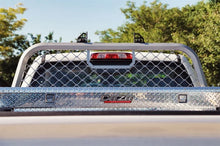 Load image into Gallery viewer, Deezee 17-23 Ford SuperDuty Cargo Management Cab Rack - Silver Mesh - Side View