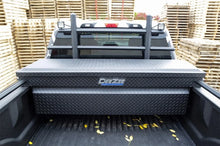 Load image into Gallery viewer, Deezee 17-23 Ford SuperDuty Cargo Management Cab Rack - Txt Blk - Side View