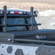 Load image into Gallery viewer, Deezee 17-23 Ford SuperDuty Cargo Management Cab Rack - Txt Blk - Installation View