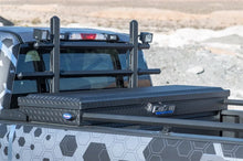 Load image into Gallery viewer, Deezee 17-23 Ford SuperDuty Cargo Management Cab Rack - Txt Blk - Installation View