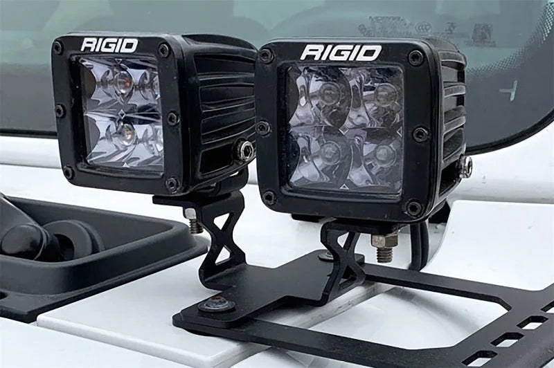 Deezee 18-23 Jeep JL Cowl Double Cube Light Bracket - Side View