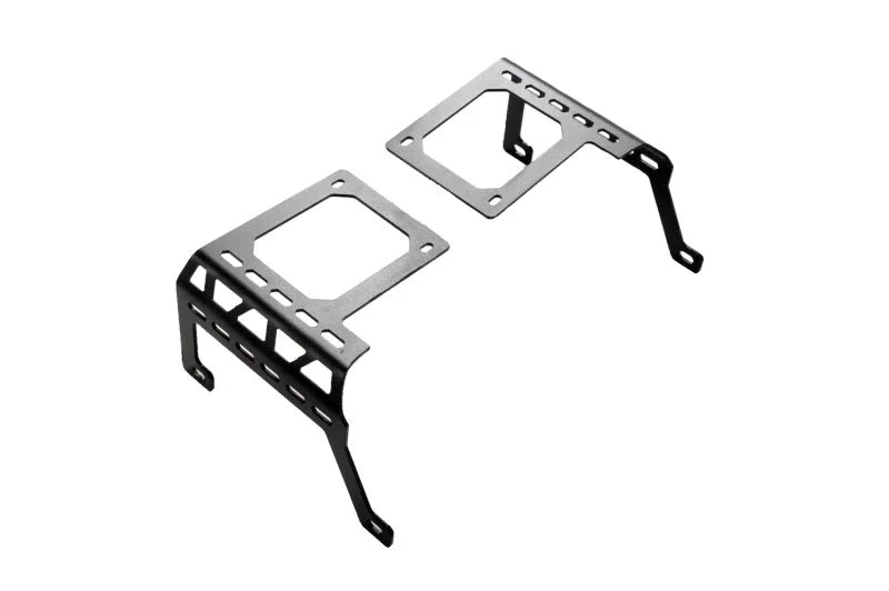 Deezee 18-23 Jeep JL Jeep Cowl Light Bracket - Installation View