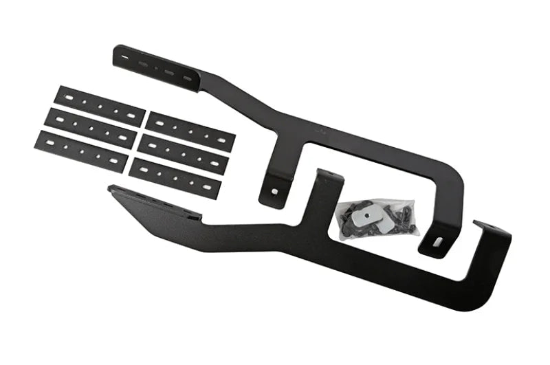 Deezee 19-21 Ford Transit Van Running Board Rough Step Bracket Kit - Side View
