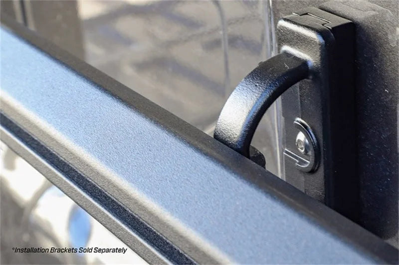 Deezee 19-23 Dodge/Ram Ram Cargo Management - Hex Bed Rails 6 1/2Ft Bed Txt Blk - Side View