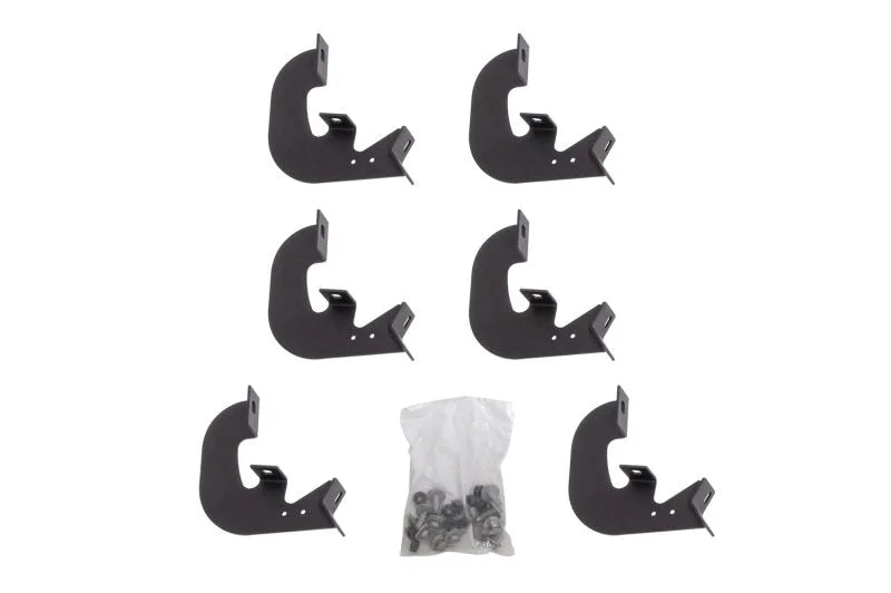 Deezee 19-23 Dodge/Ram Ram Running Board Hex Side Step Bracket Kit - Back View