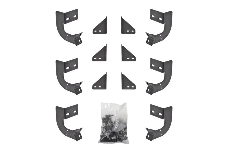 Deezee 19-23 Dodge/Ram Ram Running Board Hex Side Step Bracket Kit - Installation View