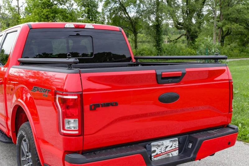 Deezee 2003-23 Dodge/Ram Ram Hex Series Side Rails - Texture Black 6 1/2Ft Bed - Side View