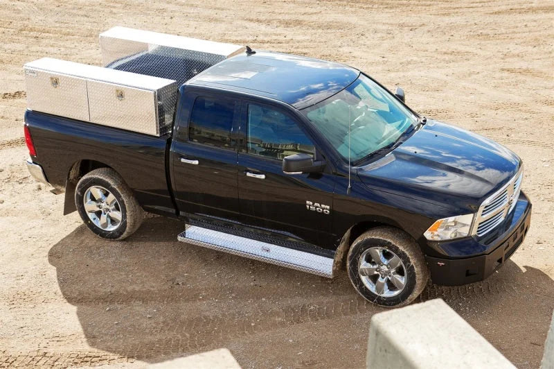Deezee 99-13 Chevrolet Silverado Running Board Cab Section RegCab Brite-Tread Aluminum - Additional View 6