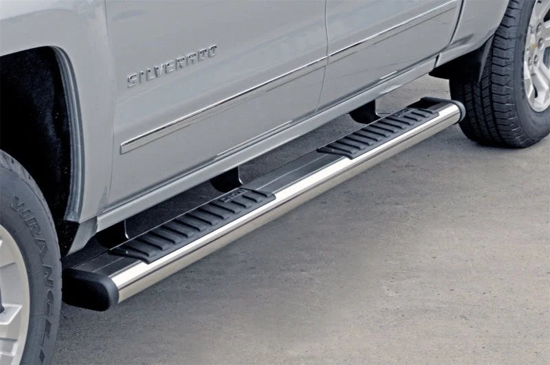 Deezee 99-23 Chevrolet/GMC/Dodge/Ford Full Size Truck Tubes - 6In Oval - Stainless Steel (CrewCab) - Additional View 7