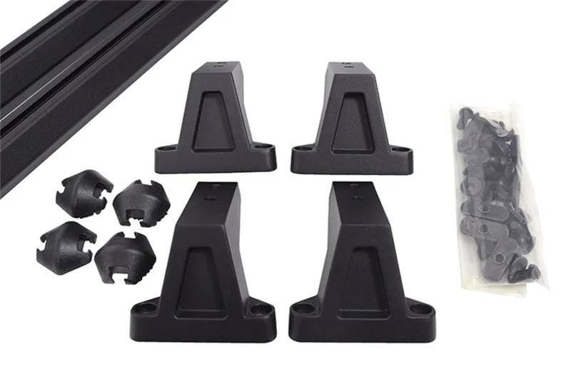 Deezee Cargo Management - Universal Hex Series Cross Rails - 74in. Kit - Texture Black - Installation View