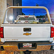 Load image into Gallery viewer, Deezee Universal Chevrolet Silverado Cargo Management Rear Rack - Standard Silver - Back View