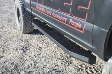 Load image into Gallery viewer, Deezee Universal Chevrolet/GMC/Dodge/Ford Full Size Running Board ExtCab Section Louvered Black - Side View