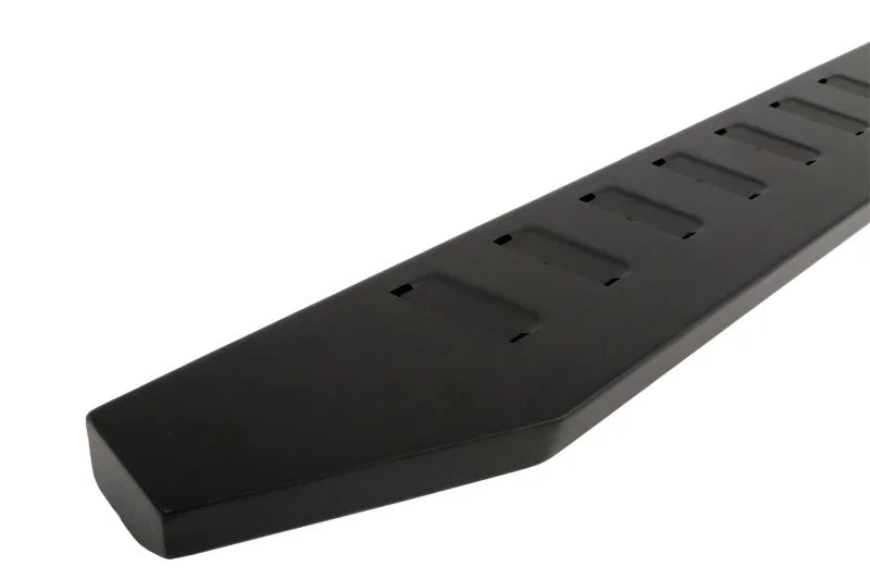 Deezee Universal Chevrolet/GMC/Dodge/Ford Full Size Running Board ExtCab Section Louvered Black - Detail View