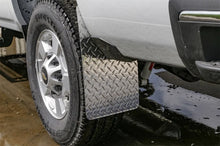 Load image into Gallery viewer, Deezee Universal Flaps Brite-Tread Universal 11x19 Notched (Blk) - Back View