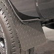 Load image into Gallery viewer, Deezee Universal Flaps Brite-Tread Universal 11x19 Notched (Txt Blk) - Back View