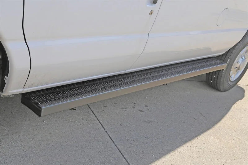 Deezee Universal Running Board Rough Step (90In Steel) - Back View