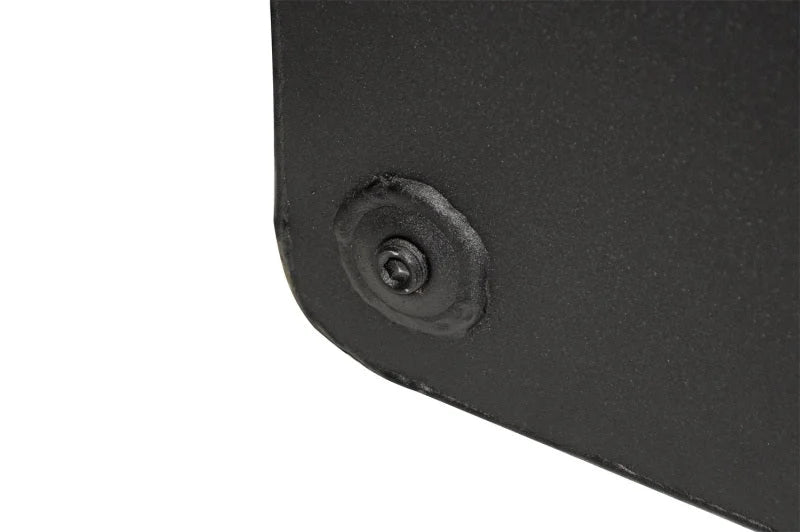 Deezee Universal Tanks - Auxiliary Short Rectangle Black Steel - Side View