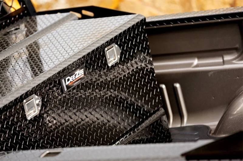 Deezee Universal Tanks - Combo Auxiliary Black Tread Aluminum (92 Gal) - Side View
