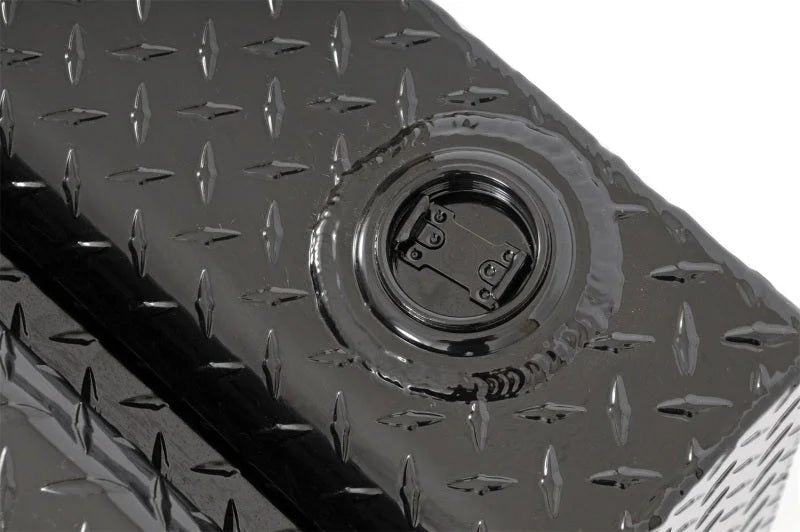 Deezee Universal Tanks - Combo Auxiliary Black Tread Aluminum (92 Gal) - Back View