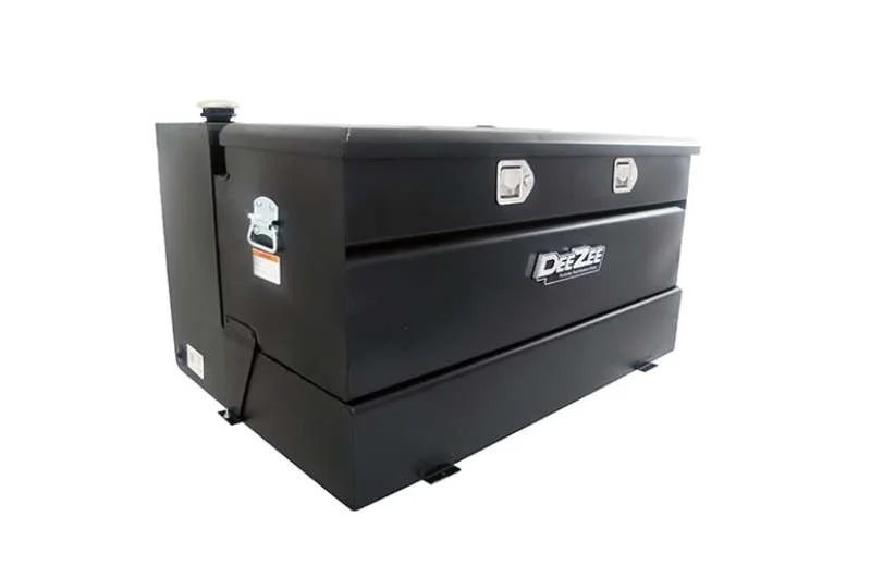 Deezee Universal Tanks - Combo Black Steel (50 Gal) - Side View