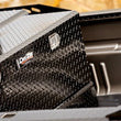Load image into Gallery viewer, Deezee Universal Tanks - Combo Black Tread Aluminum (92 Gal) - Side View
