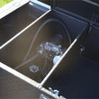Load image into Gallery viewer, Deezee Universal Tanks - Combo Black-Tread Aluminum - Back View