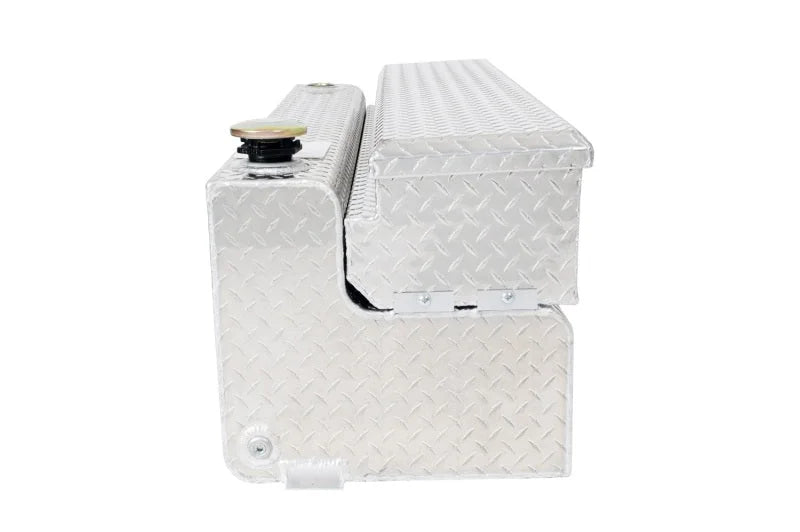 Deezee Universal Tanks - Combo Brite-Tread Aluminum (43 Gal) - Side View