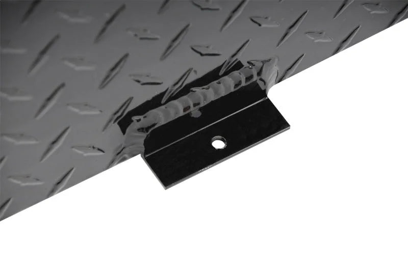 Deezee Universal Tanks - L-Shape Black Tread Aluminum (92 Gal) - Back View