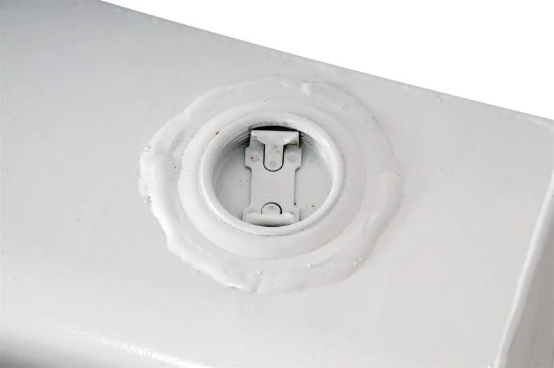 Deezee Universal Tanks - L-Shape White Steel (55 Gal) - Installation View