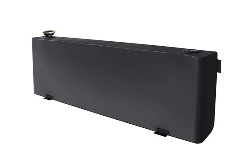 Deezee Universal Tanks - Long Rectangle Black Steel - Main Product View