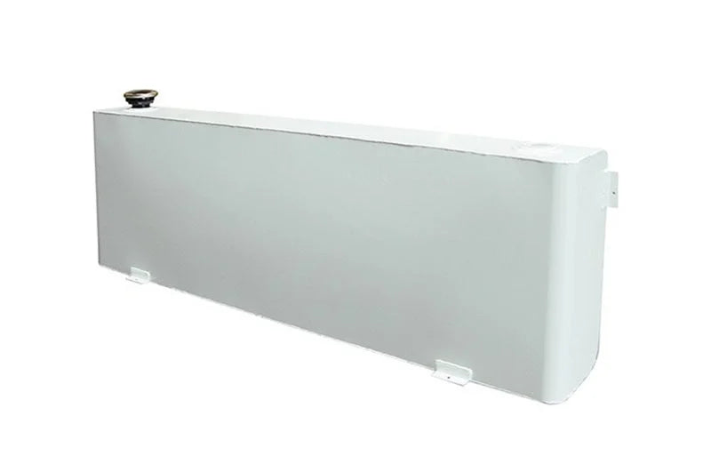 Deezee Universal Tanks - Long Rectangle White Steel - Main Product View