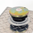 Load image into Gallery viewer, Deezee Universal Tanks - Short Rectangle Brite-Tread Aluminum - Back View