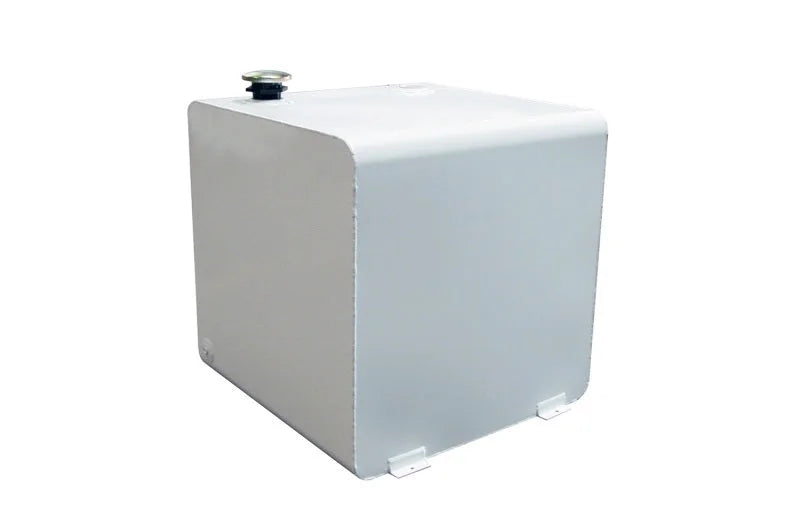 Deezee Universal Tanks - Square White Steel - Main Product View