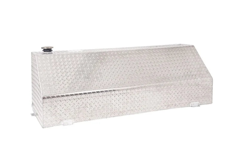 Deezee Universal Tanks - Wedge Rectangle Brite-Tread Aluminum - Back View
