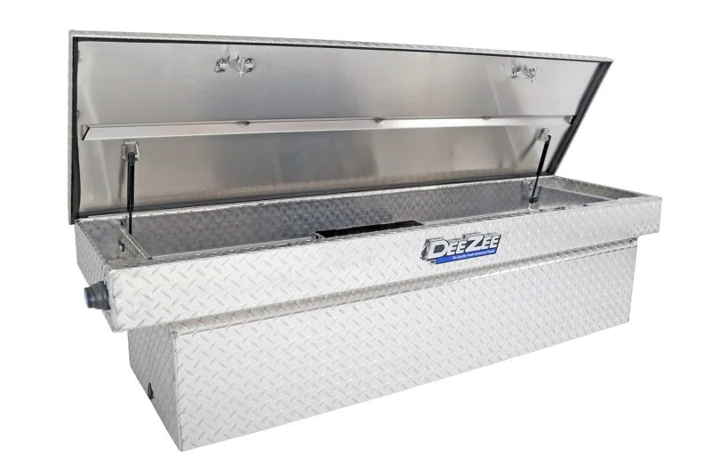 Deezee Universal Tool Box - Blue Crossover - Single Lid - Installation View