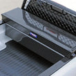 Load image into Gallery viewer, Deezee Universal Tool Box - Blue Crossover - Single Lid (Blk) - Side View