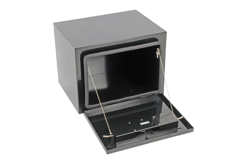 Deezee Universal Tool Box - HD Underbed Black Steel 18X18X24 - Installation View