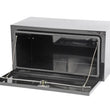 Load image into Gallery viewer, Deezee Universal Tool Box - HD Underbed Black Steel 18X18X36 - Back View