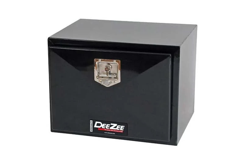 Deezee Universal Tool Box - HD Underbed Black Steel 18X18X60 - Installation View