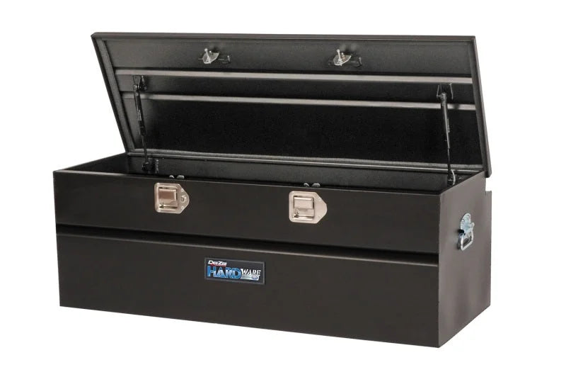 Deezee Universal Tool Box - Hardware Chest - Black 46 In - Back View